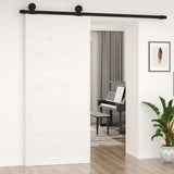 Porta scorrevole Vidaxl 90x1.8x204.5 cm Pino solido bianco