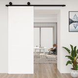 Puerta corredera de Vidaxl 80x1.8x214 cm de pino sólido blanco