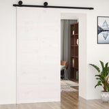 Porta scorrevole Vidaxl 100x1.8x214 cm Pino solido bianco