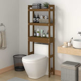 Vidaxx Toilettenständer 63x26x171 cm massives Kiefernholz honigbraun