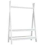 Vidaxl Clothing rack 100x45.5x150 cm Solid pine white