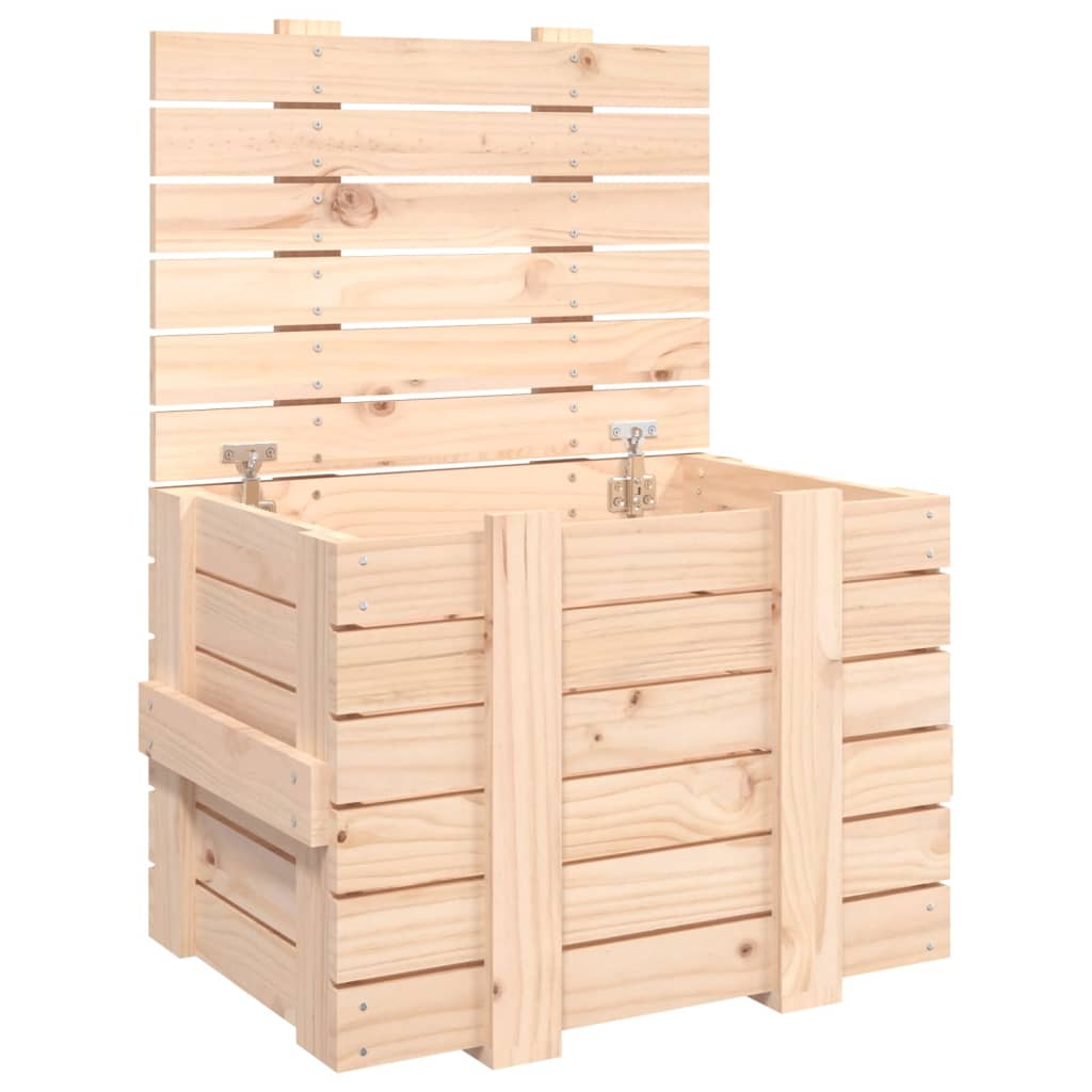 Vidaxx Aufbewahrungsbox 58x40,5x42 cm massives Kiefernholz