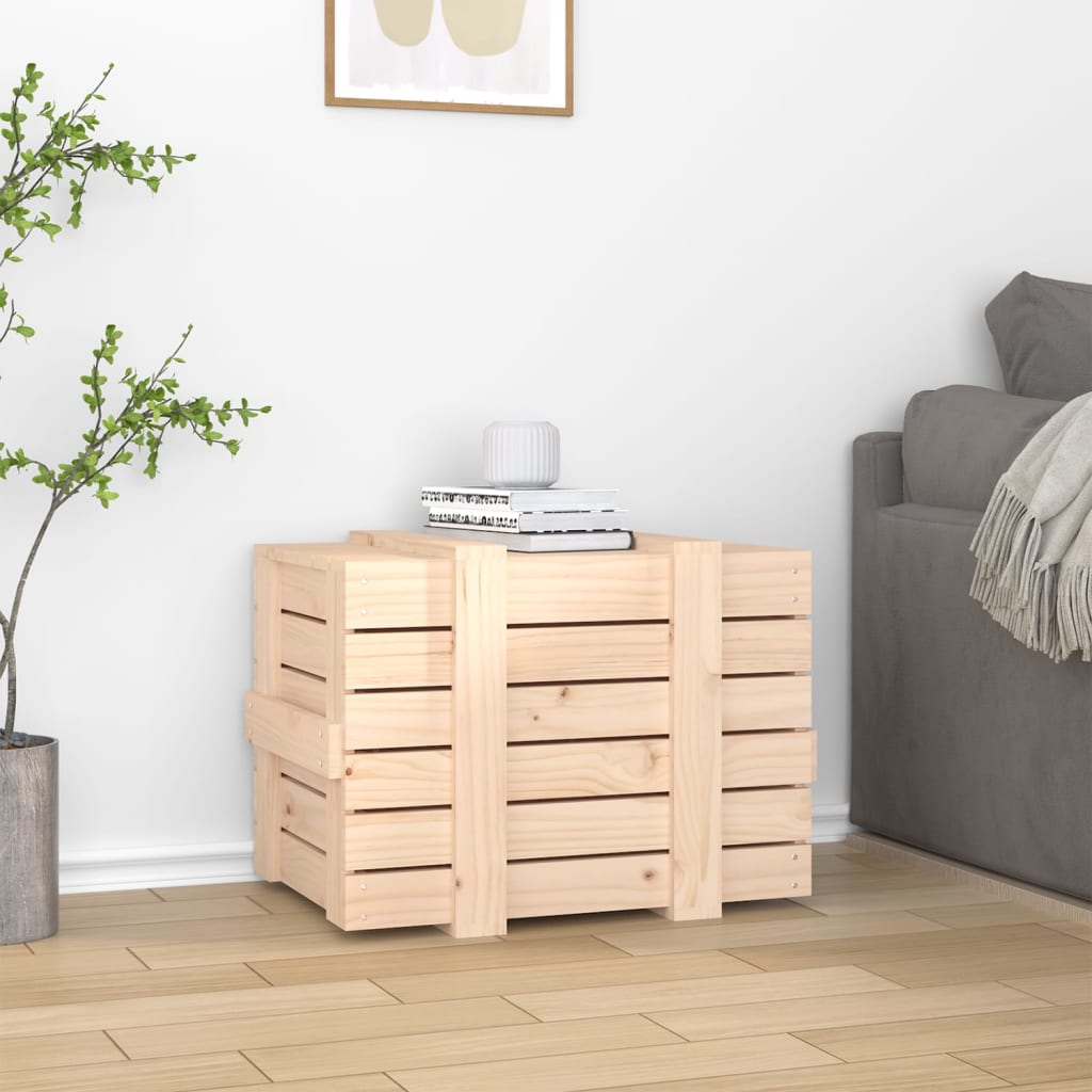 Vidaxx Aufbewahrungsbox 58x40,5x42 cm massives Kiefernholz