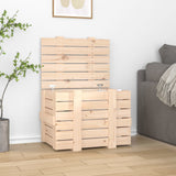 Vidaxx Aufbewahrungsbox 58x40,5x42 cm massives Kiefernholz