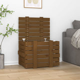 Vidaxx Aufbewahrungsbox 58x40,5x42 cm massives Kiefernholz honigbraun