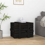 Vidaxx Aufbewahrungsbox 58x40,5x42 cm massives Kiefernholz schwarz