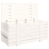 VidaXL Aufbewahrungsbox 91x40,5x42 cm massives Kiefernholz weiß