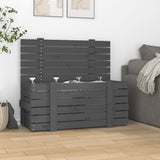Vidaxx Aufbewahrungsbox 91x40,5x42 cm massives Kiefernholz grau