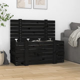 Vidaxx Aufbewahrungsbox 91x40,5x42 cm massives Kiefernholz schwarz