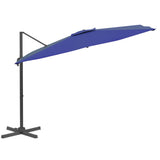 Vidaxl flytende parasol med aluminiumstang 400x300 cm Azure Blue