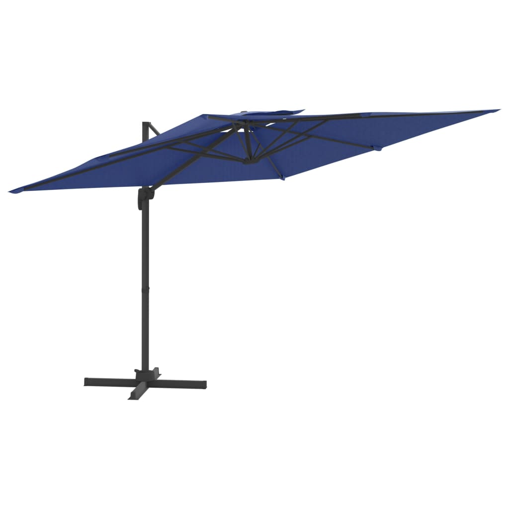 Vidaxl flytende parasol med dobbel topp 400x300 cm Azure Blue