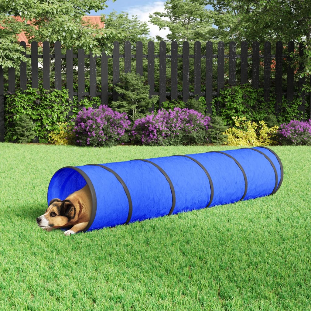 VidaXL Hundetunnel Ø 40 x 200 cm Polyester blau