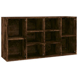 Vidaxl schoenenbank 103x30x55 cm bewerkt hout gerookt eikenkleurig