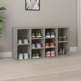 Vidaxl schoenenbank 103x30x55 cm bewerkt hout grijs sonoma eiken