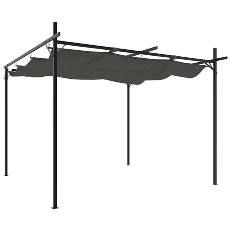 VidaXL Pergola mit ausziehbarem Dach 295x292x230 Anthrazit