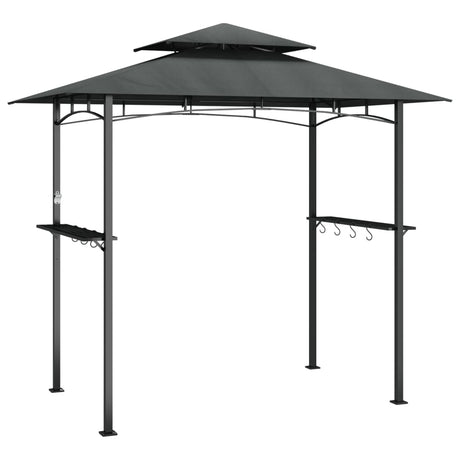 Vidaxx Grillüberdachung 240x150x243 cm Stahl Anthrazit