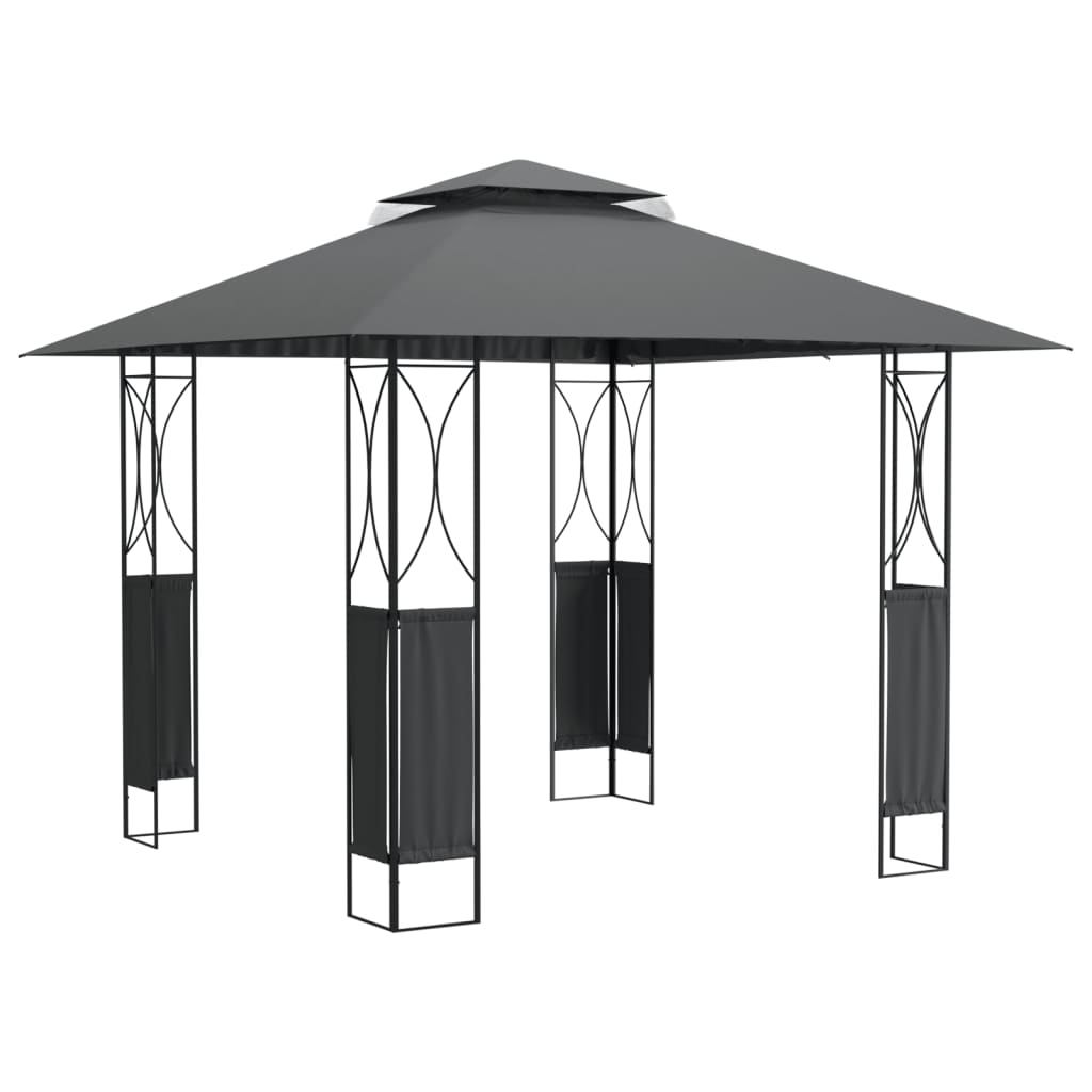 Vidaxx Pavillon mit Dach 300x300x270 cm Stahl Anthrazit