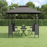 Vidaxx Pavillon mit Dach 300x300x270 cm Stahl Anthrazit