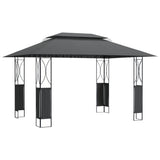 Vidaxx Pavillon mit Dach 400x300x270 cm Stahl Anthrazit