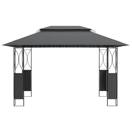 Vidaxx Pavillon mit Dach 400x300x270 cm Stahl Anthrazit