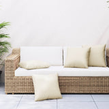 Vidaxx Sofakissen 4 Stück 40x40 cm Stoff cremefarben