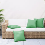 Vidaxl -Sofa -Kissen 4 ST 40x40 cm Stoff grün