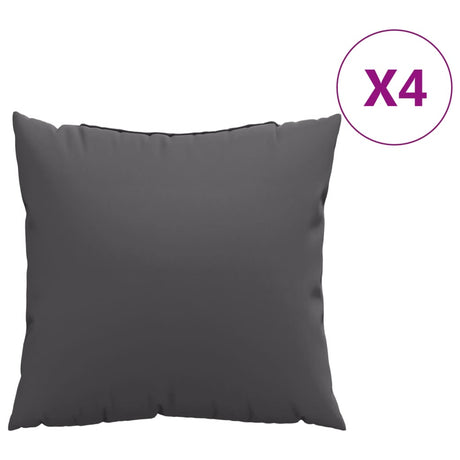Vidaxx Sofakissen 4 Stück 50x50 cm Stoff Anthrazit