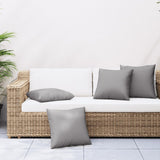 VidaXL Sofakissen 4 Stück 50x50 cm Stoff grau