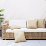 VidaXL Sofakissen 4 Stück 50x50 cm Stoff beige