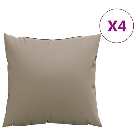 VidaXL Sofakissen 4 Stück 50x50 cm Stoff Taupe