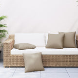 VidaXL Sofakissen 4 Stück 50x50 cm Stoff Taupe