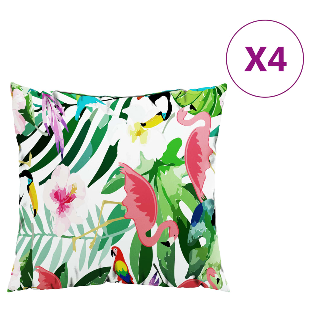 Vidaxx Dekokissen 4 Stück 50x50 cm Stoff mehrfarbig