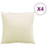 Vidaxx Sofakissen 4 Stück 60x60 cm Stoff cremefarben