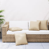 VidaXL Sofakissen 4 Stück 60x60 cm Stoff Beige