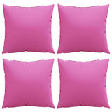 Vidaxl spreidkussens effen 4 pcs roze 60 x 60 cm polyester stof