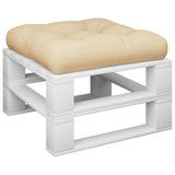 VidaXL Palettenkissen 50x50x12 cm Stoff beige