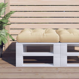 VidaXL Palettenkissen 50x50x12 cm Stoff beige