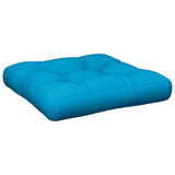 Vidaxl Pallet Cushion 50x50x12 CM tela azul