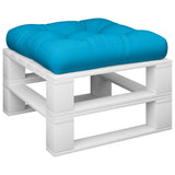 Vidaxl Pallet Cushion 50x50x12 CM tela azul