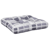 Vidaxx Palettenkissen 50x50x12 cm Stoff Rautenmuster grau