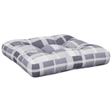 Vidaxl Pallet cushion 50x50x12 cm Fabric diamond pattern Gray