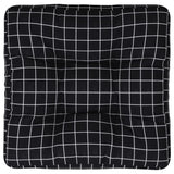 Vidaxl Pallet cushion diamond pattern 50x50x12 cm fabric black