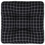 VidaXL Palettenkissen Rautenmuster 50x50x12 cm Stoff schwarz