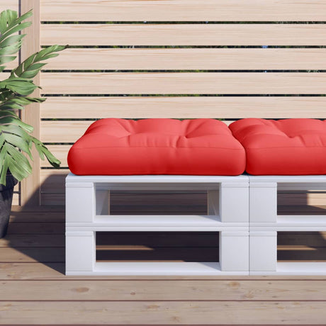 VidaXL Palettenkissen 60x60x12 cm Stoff rot