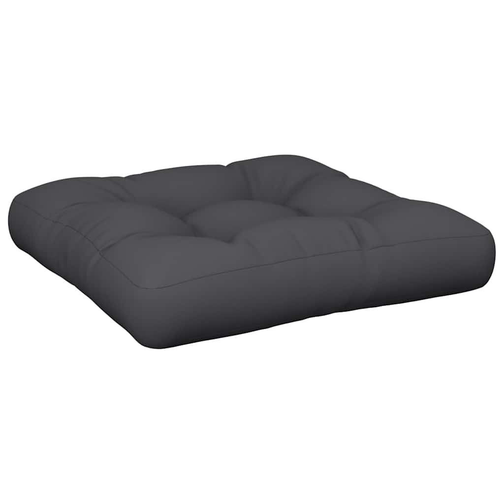 VidaXL Palettenkissen 60x60x12 cm Stoff schwarz