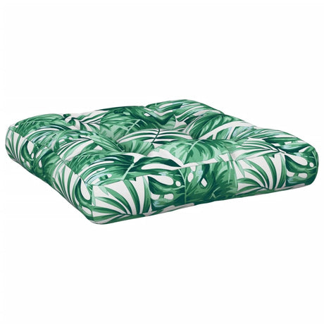 VidaXL Palettenkissen Blattmuster 60x60x12 cm Stoff