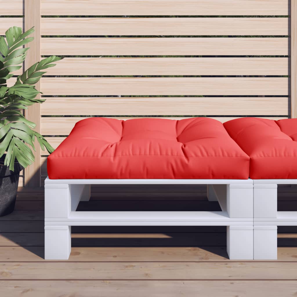 VidaXL Palettenkissen 70x70x12 cm Stoff rot