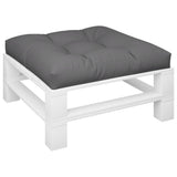 Vidaxl palletkussen 80x80x12 cm stof antracietkleurig