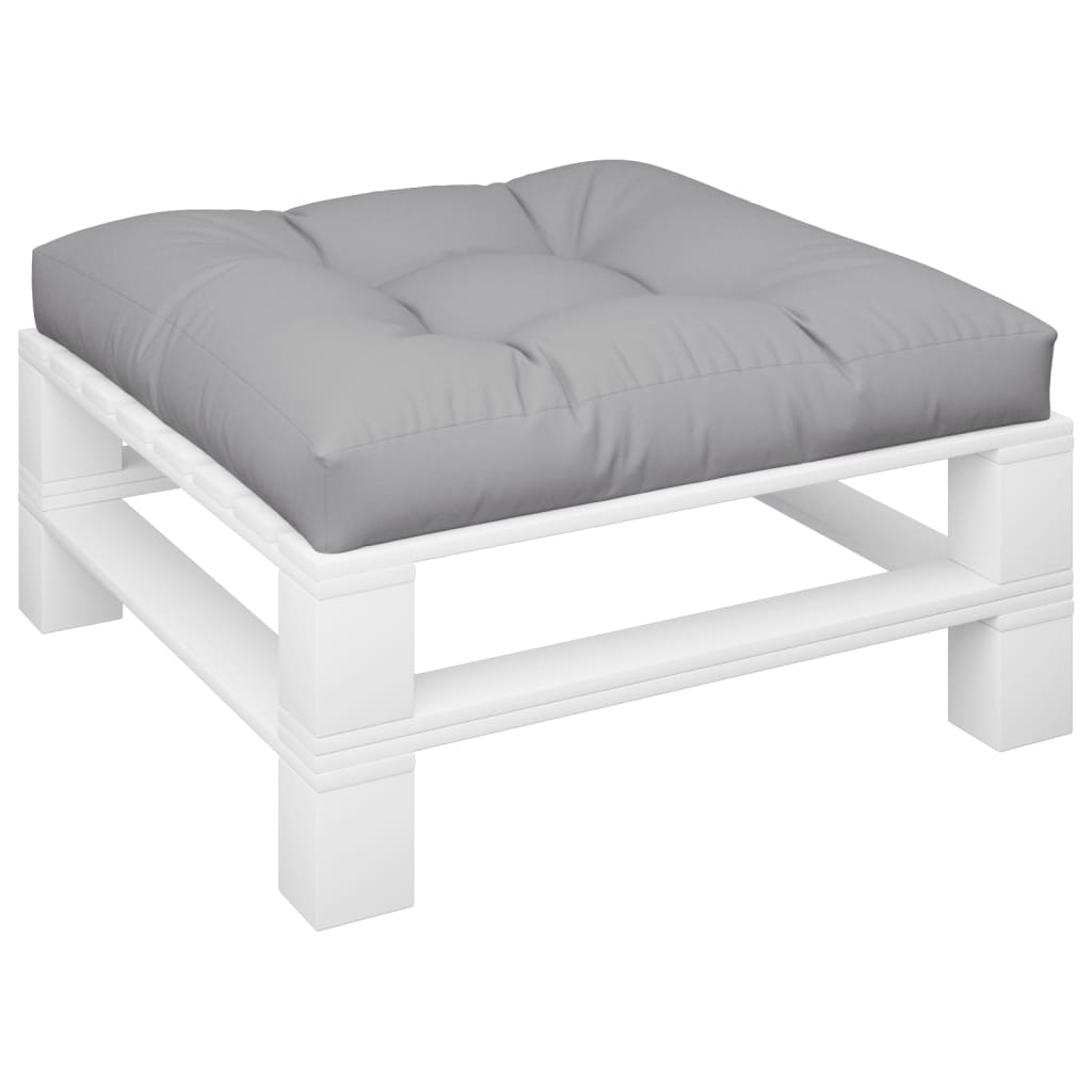 VidaXL Palettenkissen 80x80x12 cm Stoff grau