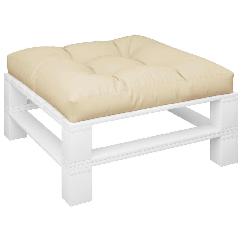 VidaXL Palettenkissen 80x80x12 cm Stoff Beige